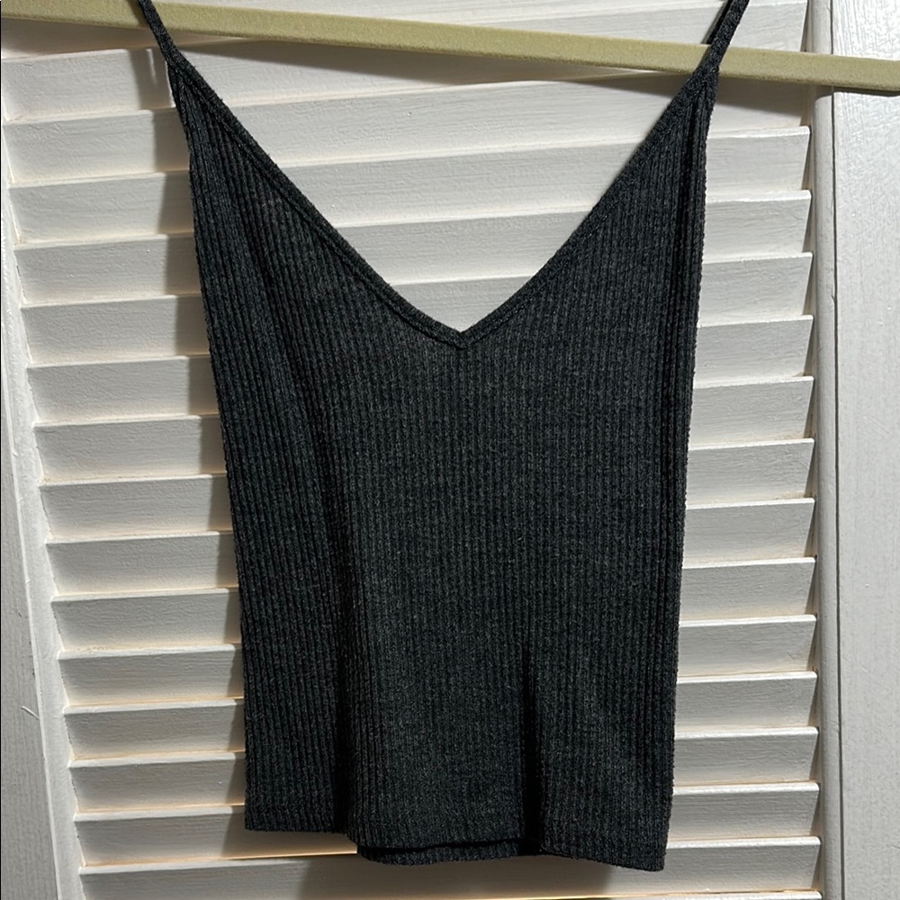Brandy Melville Black Ribbed Top